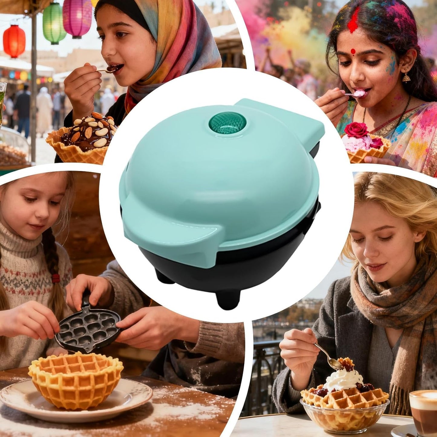 Electric Waffle Bowl Maker - Xenme International