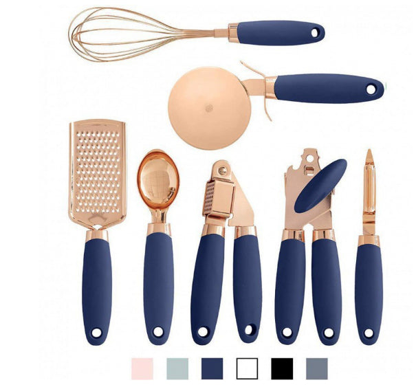 Copper Cutlery Rack & Peeler Gadget Set - Xenme International