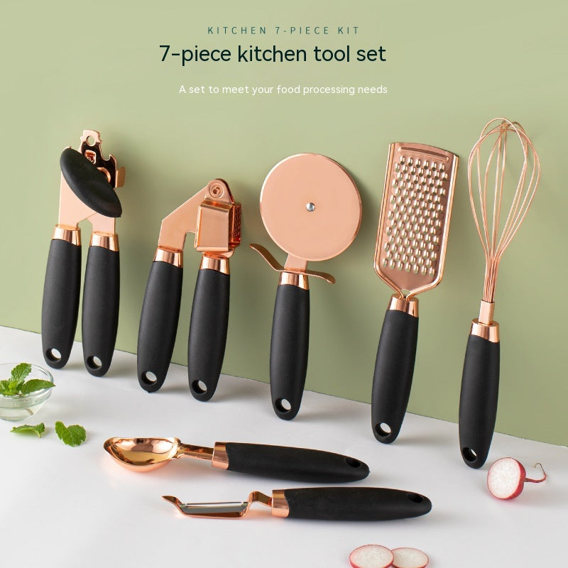 Copper Cutlery Rack & Peeler Gadget Set - Xenme International
