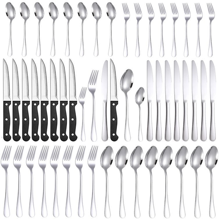 48-Piece Stainless Steel Tableware Set - Xenme International