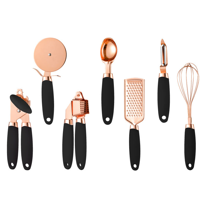 Copper Cutlery Rack & Peeler Gadget Set - Xenme International