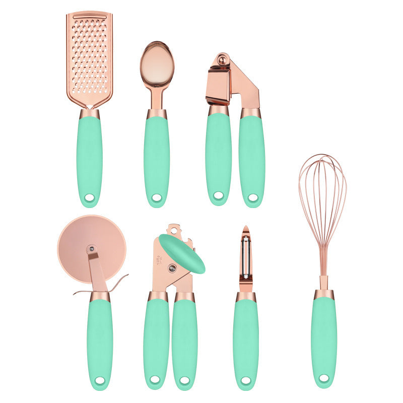 Copper Cutlery Rack & Peeler Gadget Set - Xenme International
