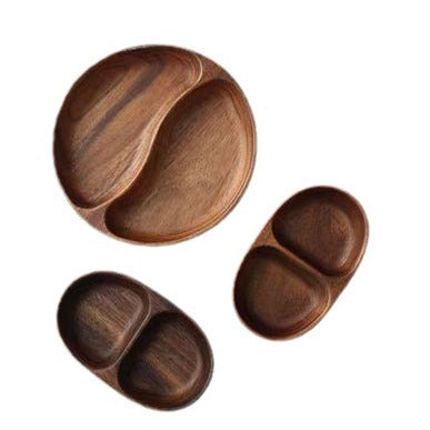 Walnut Wooden Partitioned Fruit Tray - Xenme International