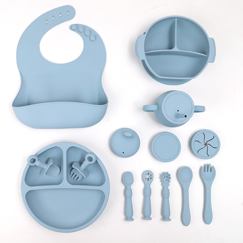 Silicone Baby Feeding Tableware Set, 15-Piece - Xenme International