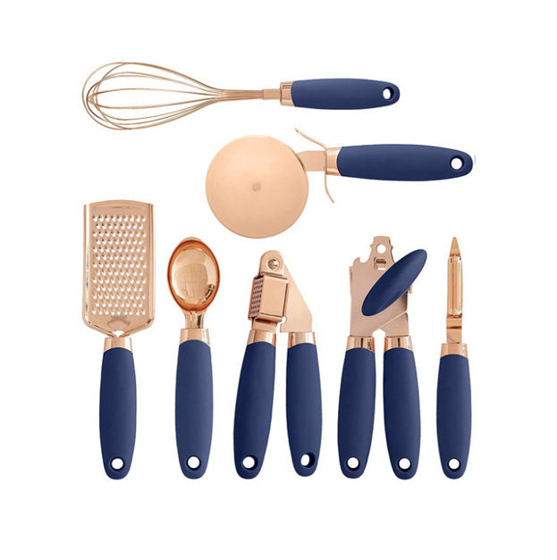 Copper Cutlery Rack & Peeler Gadget Set - Xenme International