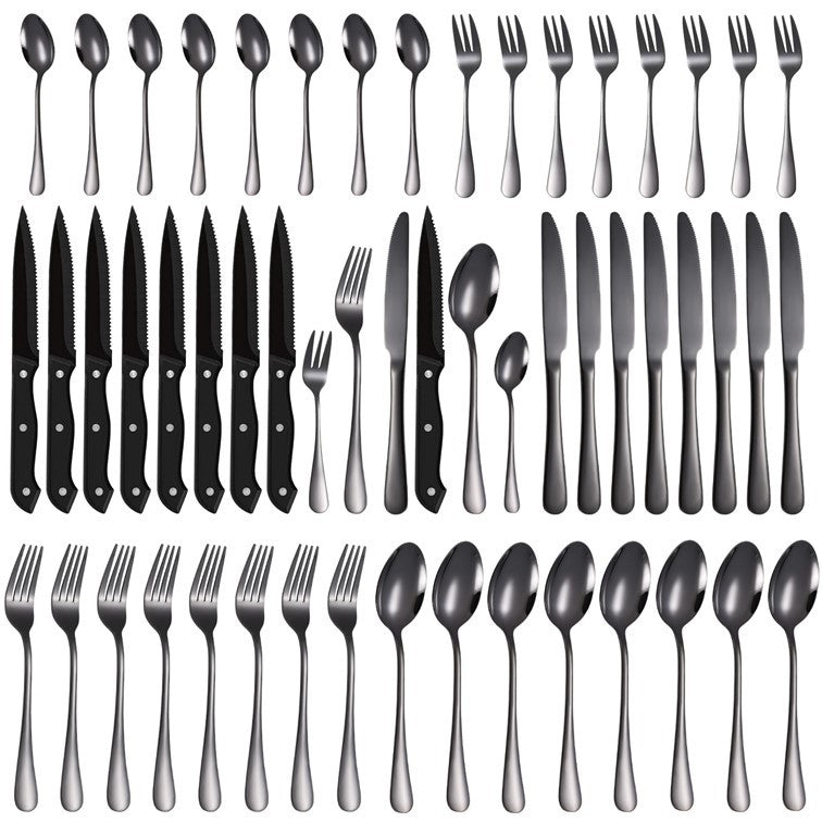 48-Piece Stainless Steel Tableware Set - Xenme International